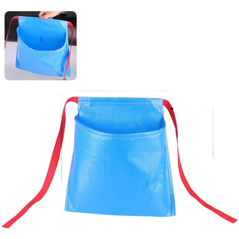 3pcs Waterproof Canvas Fruit Picking Bag Waist Apron With Adjustable Belt For Gardening Harvesting Vegetable Collection Tool
