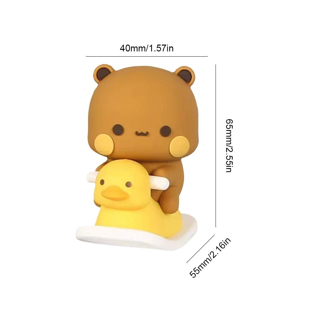 6.5 cm Bubu Dudu Figuur Model Bubu Dudu Panda Beer Figuur Speelgoed Leuke Action Kawaii Beer Panda voor Kinderen Verjaardag kerstcadeau