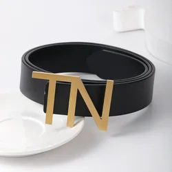 Custom Name Belt Buckle For Men Personalized Stainless Steel Initial Letter Belt Fashion Jewelry Great Gift For Father's Day