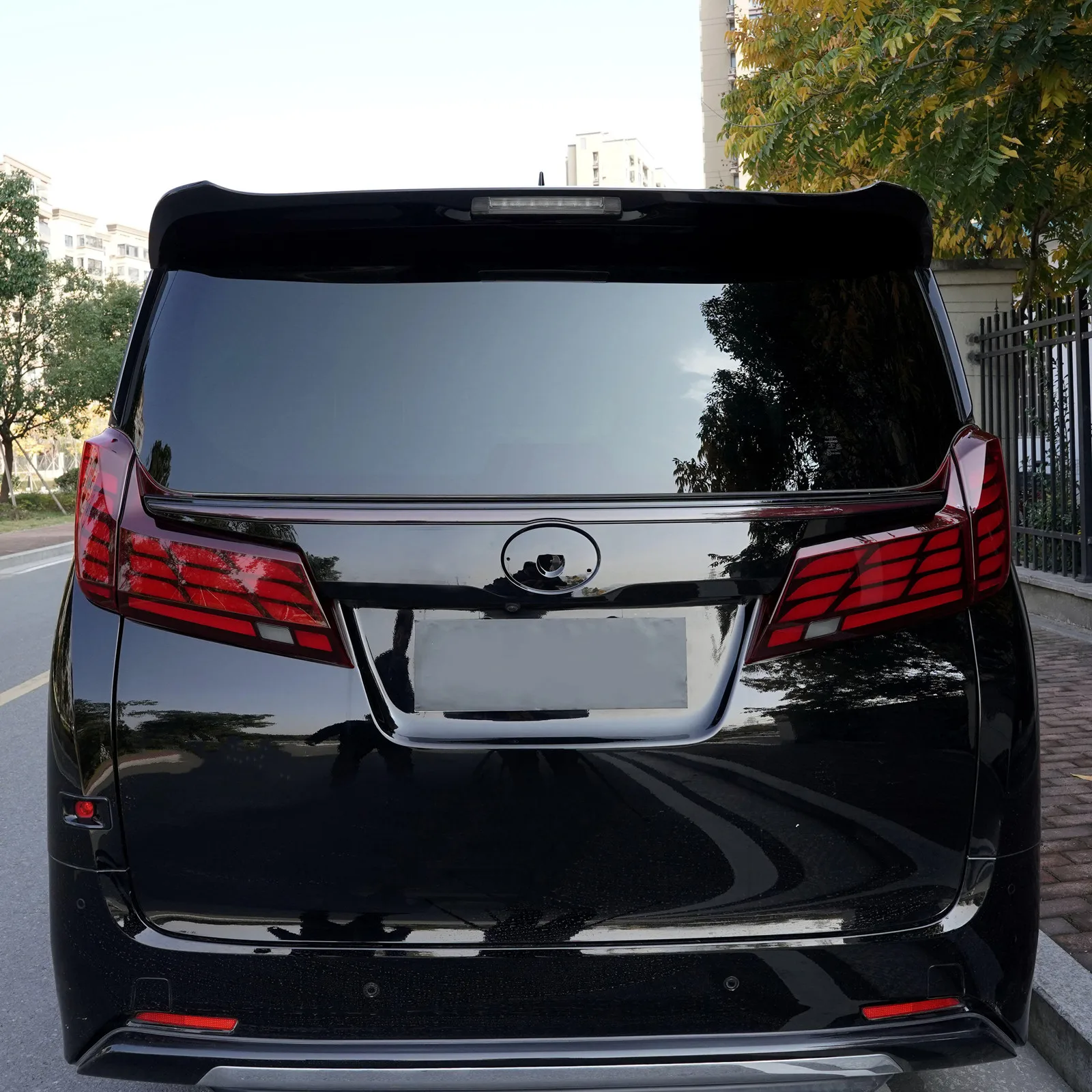 مصباح ليد خلفي الجمعية الضوء الخلفي لتويوتا ألفارد VELLFIRE 2015-2023 سيارة لمبة خلفية متتابعة بدوره أضواء الإشارة