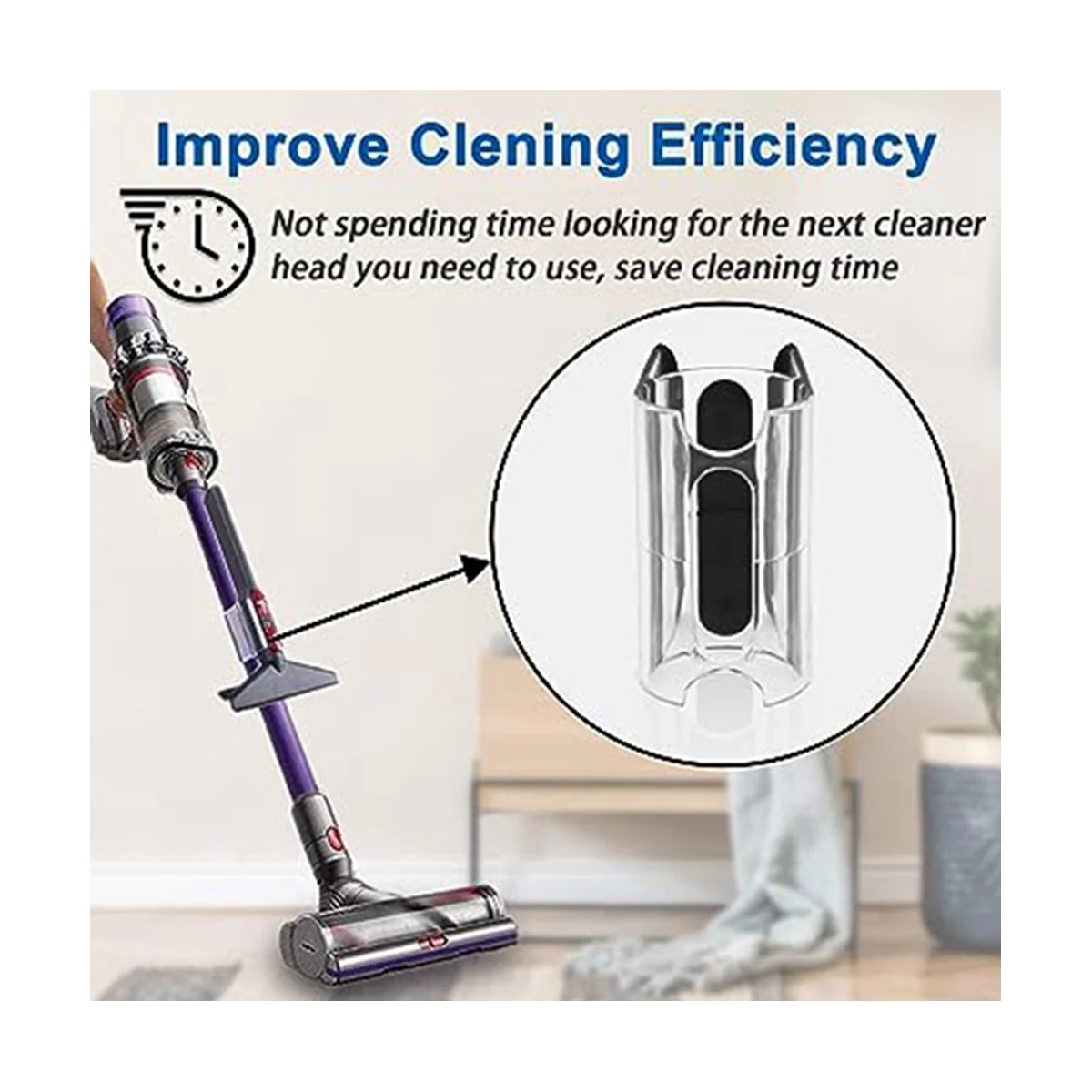 เหมาะสำหรับเครื่องดูดฝุ่น V7V8V10V11V12V15ที่จัดเก็บข้อมูลประกอบคลิปอุปกรณ์เสริมกิ๊บหนีบผมดูด