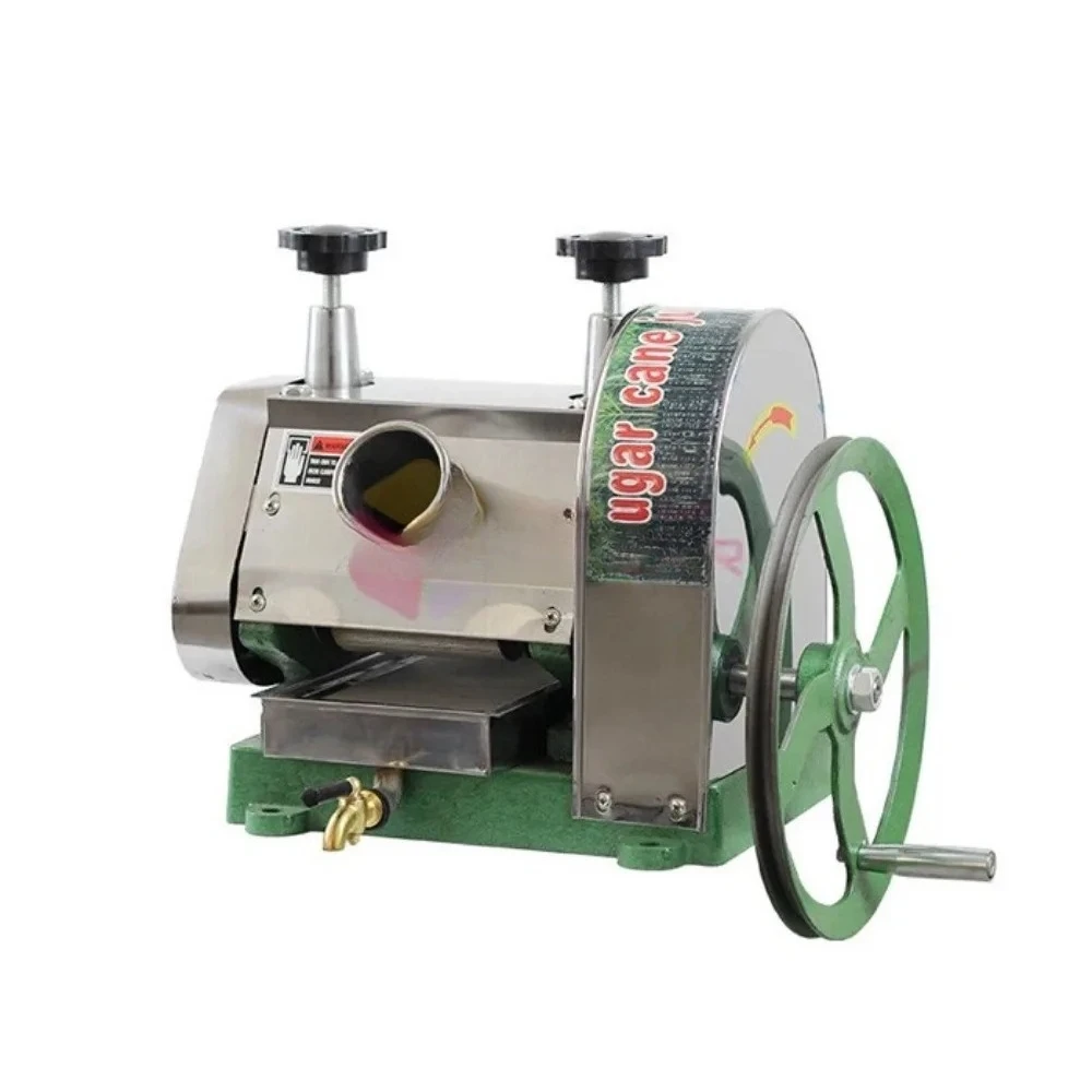 Stainless Steel Sugarcane Juicer Machine Manual Handwheel Sugar Cane Press Extractor Squeezer