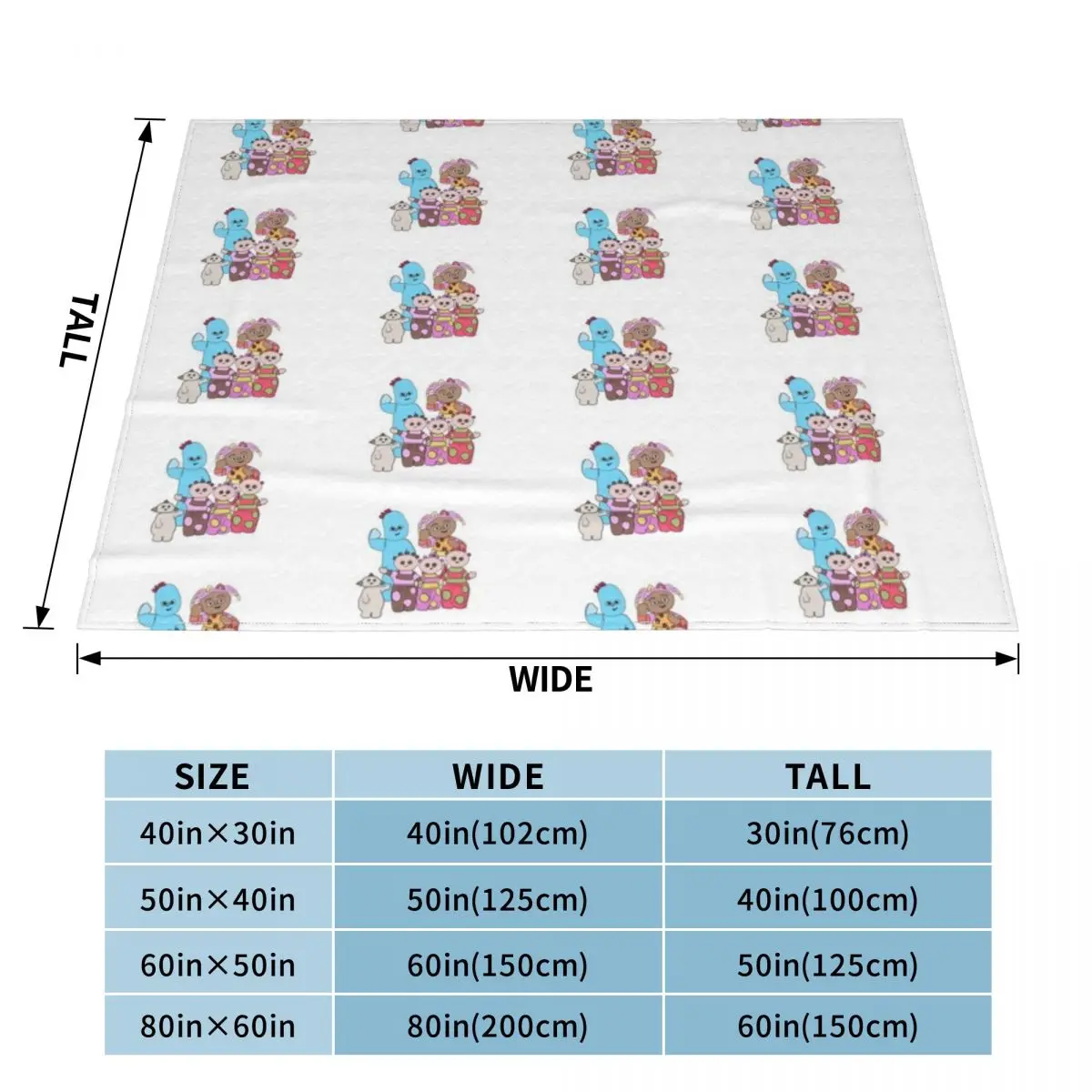 Iggle piggle , upsy daisy, Makka Pakka Throw Blanket Blankets For Bed Summer Beddings Nap Soft Beds Blankets