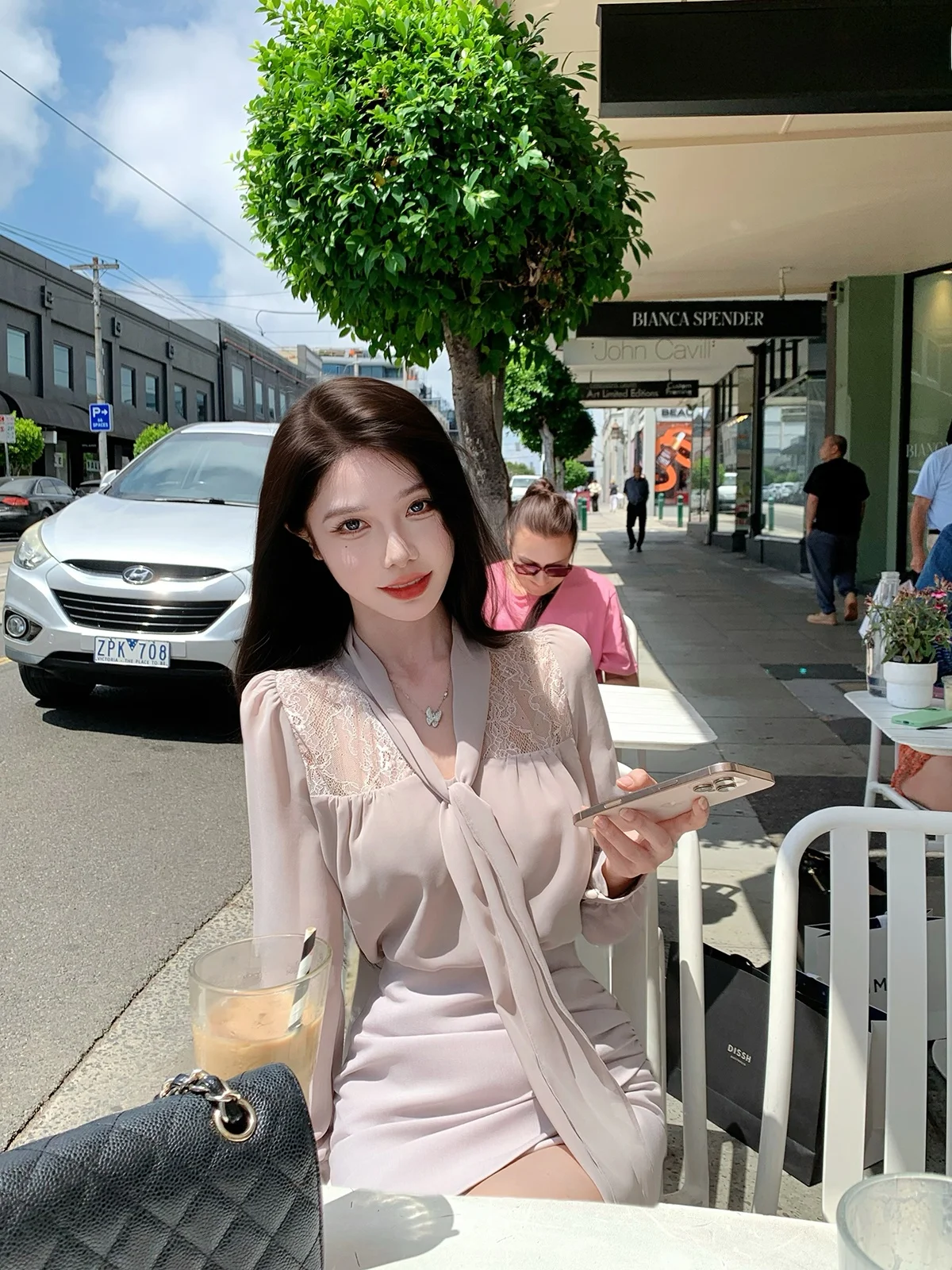 

High Quality Lady Spring 2026 New Year's Shirt Lace Trimmed Top Half Skirt Women's Set Skirt H Type High Waist Other 100% Fabric