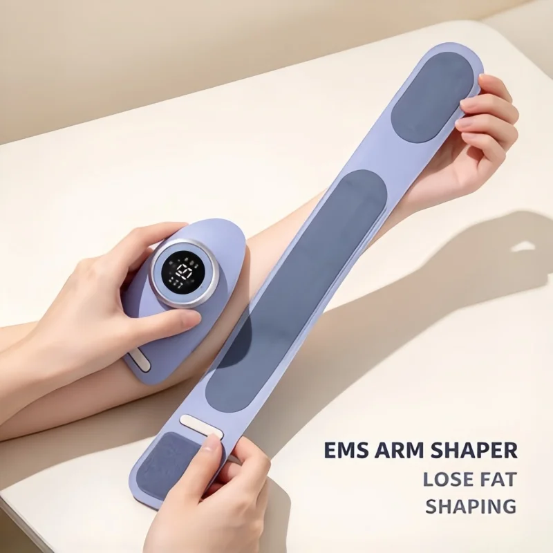 EMS Microcurrent Vibration Massager Arm Slimming Device Portable for Thigh Toning Home Care
