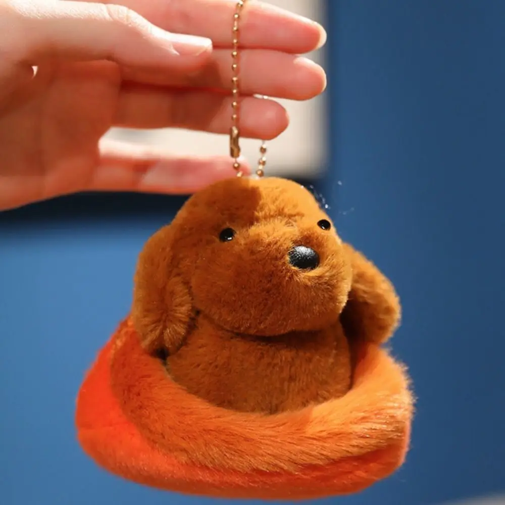 ظهره جرو الدمى جرو عش حقيبة سلسلة مفاتيح سحر محشوة الحيوان فصيل كورجي دمية شيبا Inu 9 سنتيمتر Schnauzer قلادة سيارة ديكور