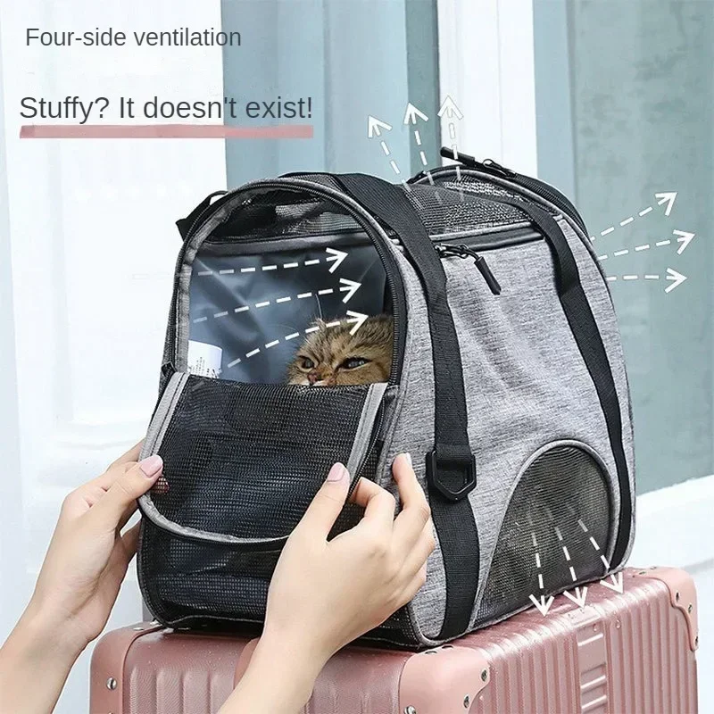 Portable Dog Cat Carrier Bag Pet Puppy Travel Bags Breathable Mesh Small Dog Cat Dogs Outdoor Tent Carrier Outgoing Pets Handbag