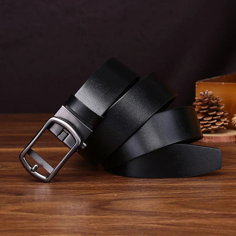 

Men's new design automatic buckle genuine leather belt first layer cowhide versatile fashion business belt