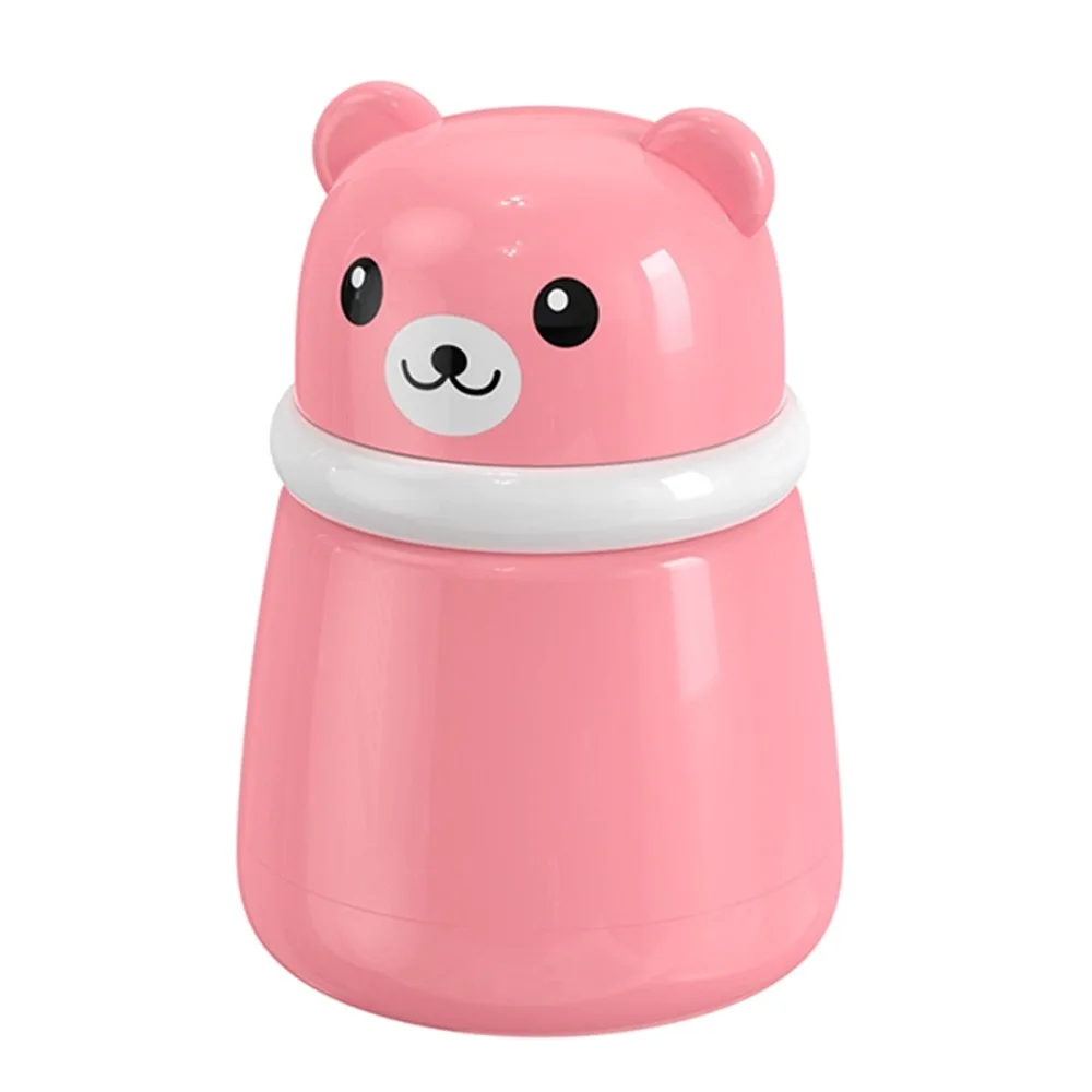 Soft Applicator Bear Shaped Powder Puff Container Seal Lid Portable Design Powder Puff Box Empty Box Cute Cartoon Bear
