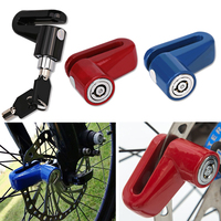 Motorcycle Bicycle Sturdy Wheel Brake Lock Security Anti Thief Alarm Motorcycl Anti theft Disk Disc Brake Rotor Lock