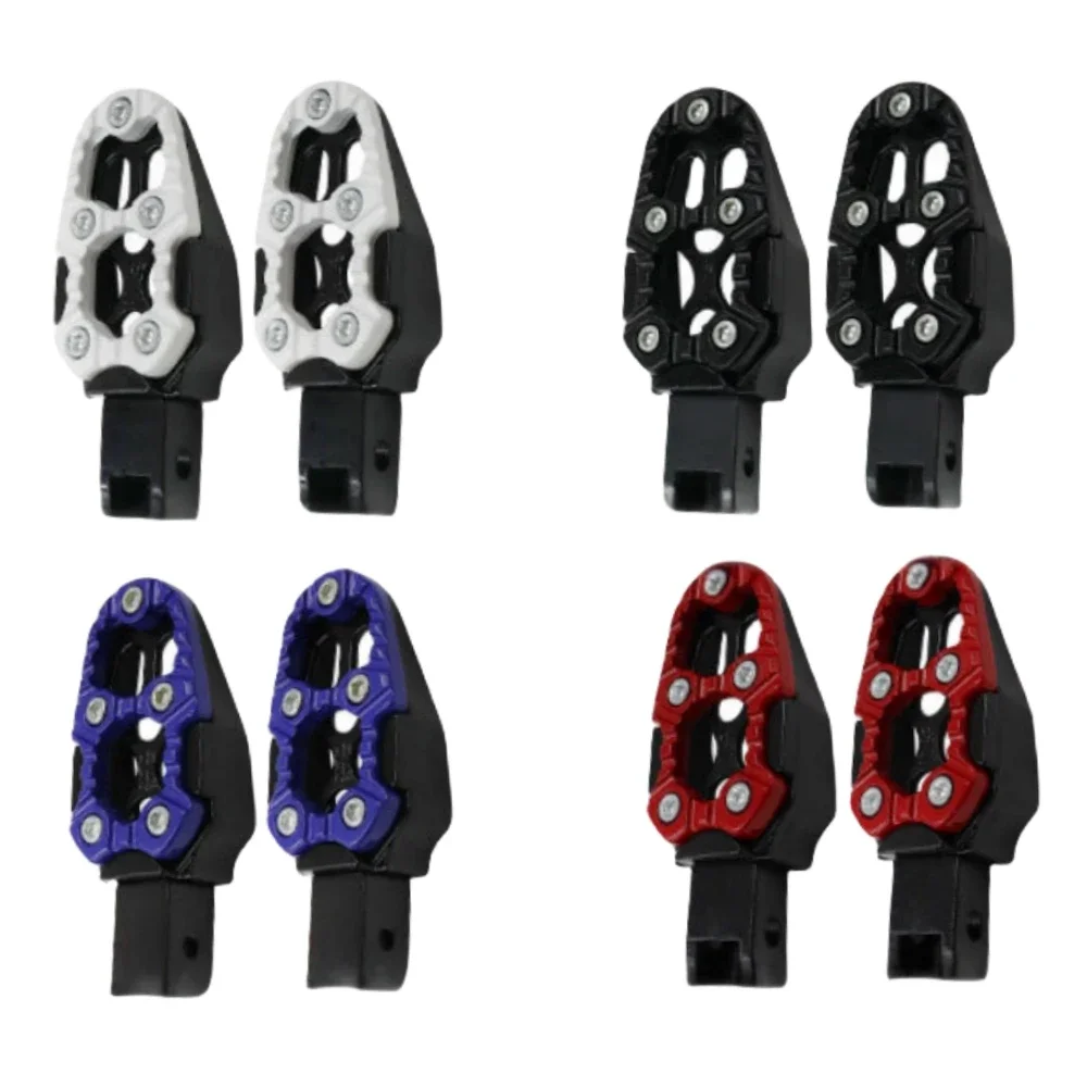 1Set Motorcycle Modification Aluminum Alloy Pedals Rear Anti Slip Pedal Foot Pedal ATV E-Bike Foot Rests Foot Pegs Universal