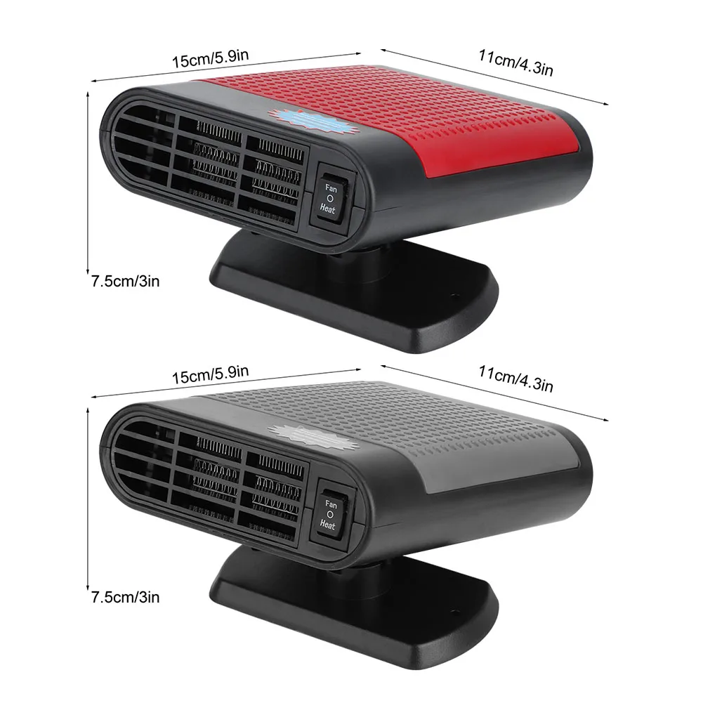 Desempañador de ventanas para coche, ventilador de anión, 12V, 150W