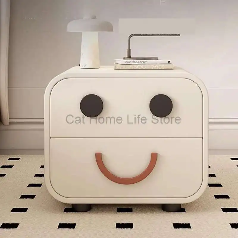 

Simplicity Nightstands Mobile Unique Cute Creativity Storage Drawers Modern Bedside Table Designer Mesa De Noche Furniture
