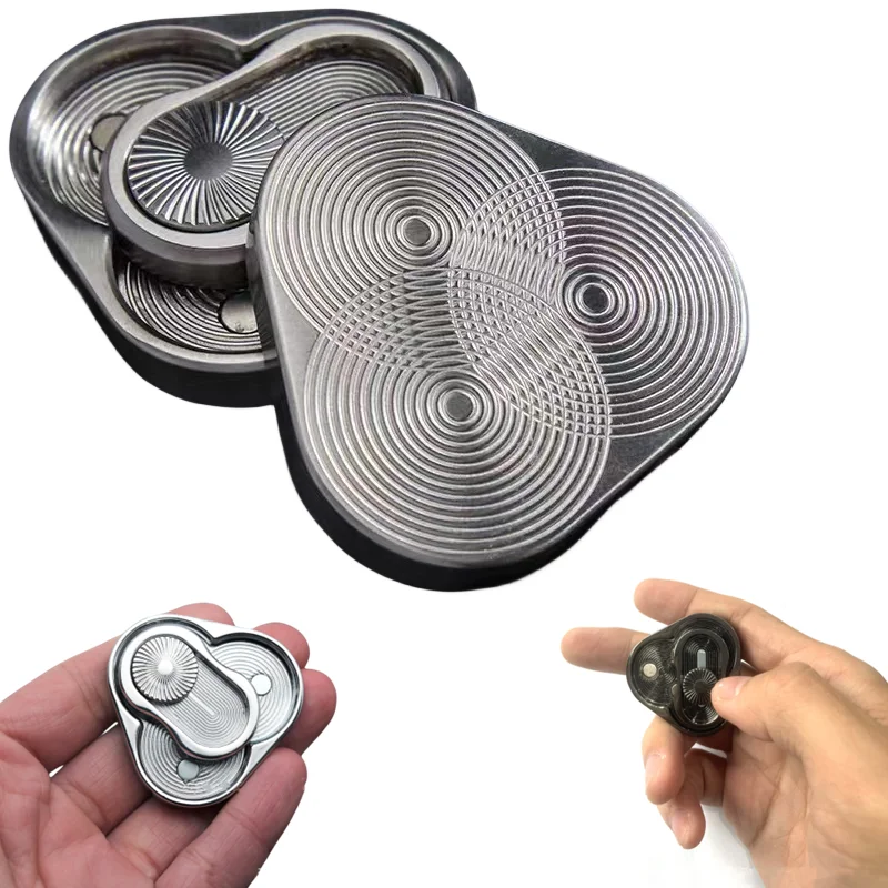 Spinner magnético de Metal EDC para niños y adultos, juguete sensorial para aliviar el estrés y la ansiedad, ideal para regalo