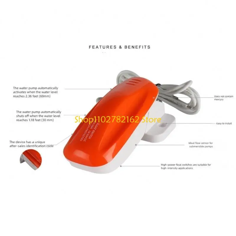 

547B Automatic Bilge Water Stage Transducer Change 12V 24V 32V Marine Vessel Fan Effluent