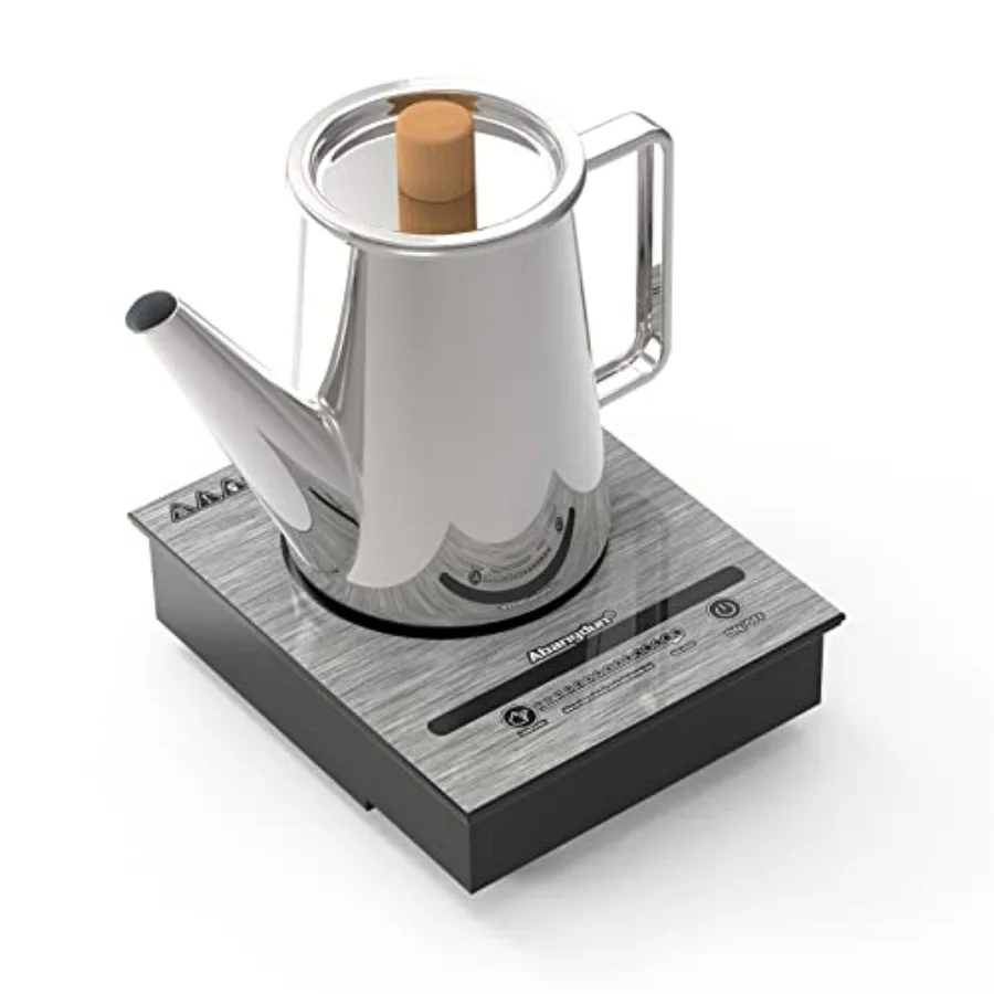 

Мини-индукционная плита 500 Вт 110 В, портативная малогабаритная электрическая плита для автодомов, путешествий и использования на открытом воздухе с равномерным нагревом, черная