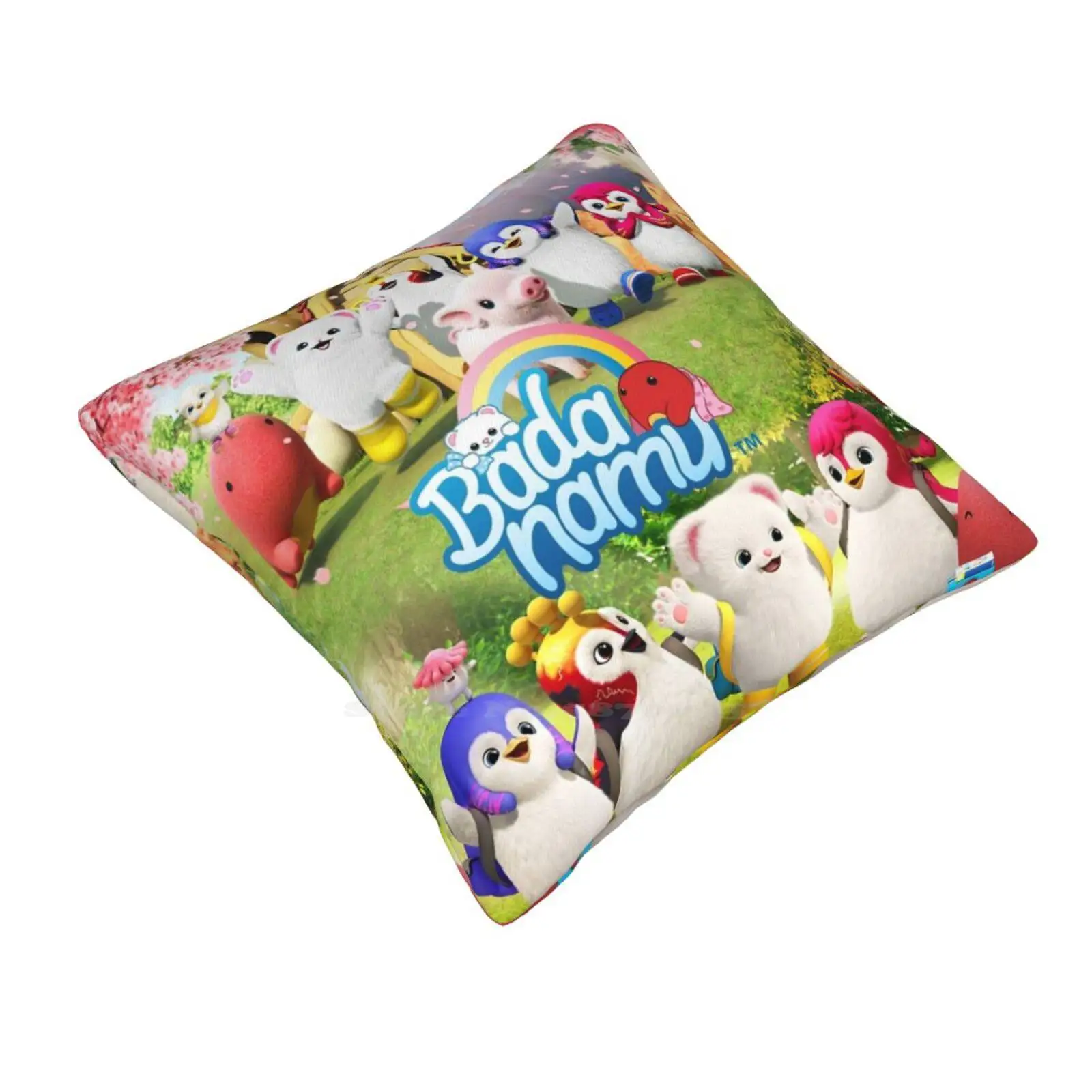 Sixba Character Cartoon Logo Soft Comfortable Pillowcase Badanamu Curly Pogo Jess Mimi Abby 2021