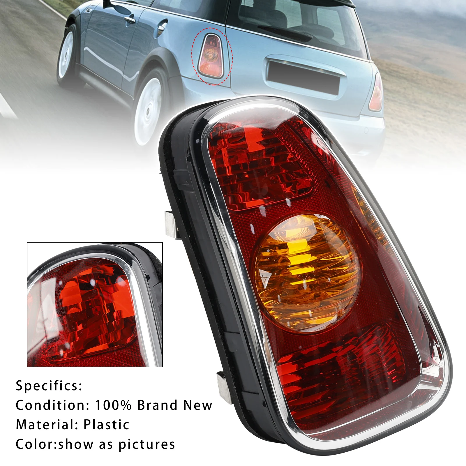 Artudatech Rear Left/Right Tail Light 63216935783 63216935784 For MINI R50 R52 R53 2001 2002 2003 2004 R 50 52 53