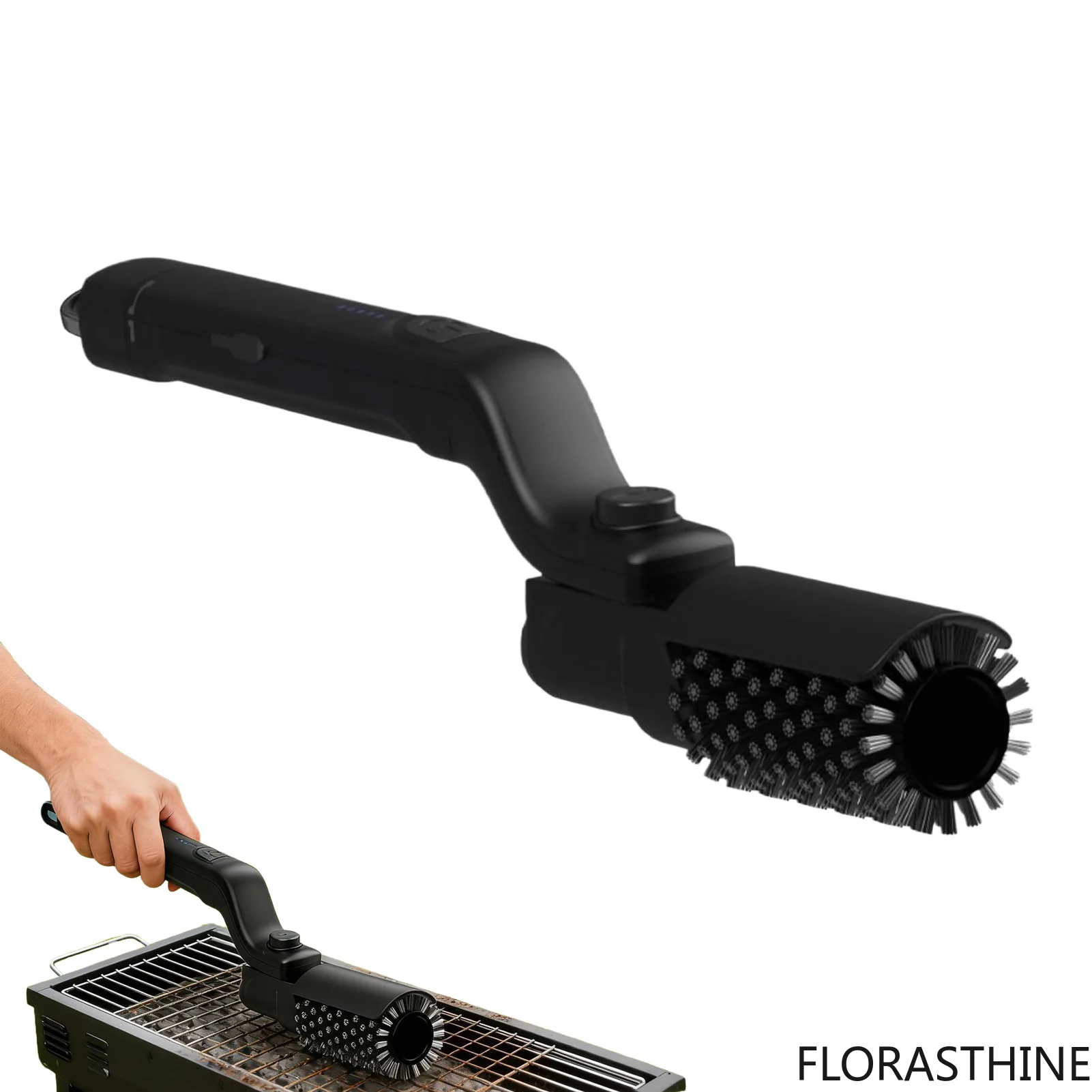Electric Barbecue Brush Motorized Deep Cleaner Camping Grill Grate Cleaning Tool Stainless Remover Steel Grill Brush