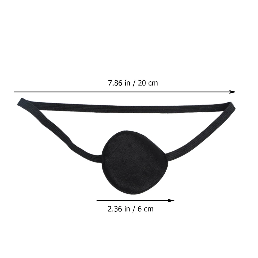 

2pcs Single Patches Flannelette Amblyopia Correction Strabismus Lazy Patch Mask Elastic Adjustable Light Blocking For Kids