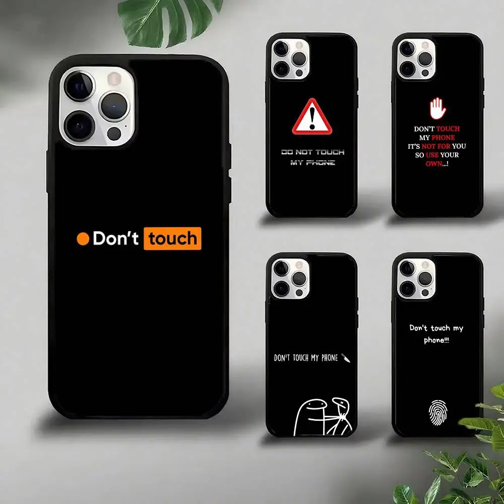 

Dont Touch My Phone Phone Case Strong Magnetic For IPhone 16 15 14 13 Pro Max 11 12 Mini