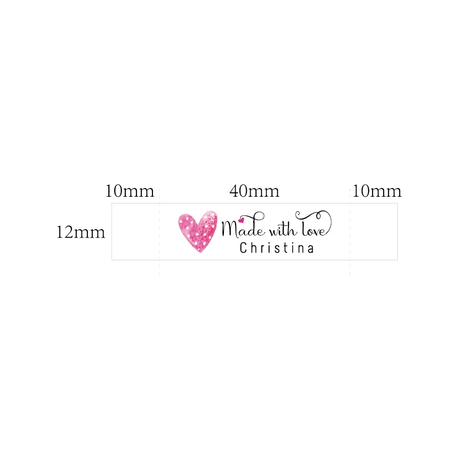 Sewing labels / Custom brand labels, Clothing labels, Sewing, Fabric 100% cotton, custom text (FR280)