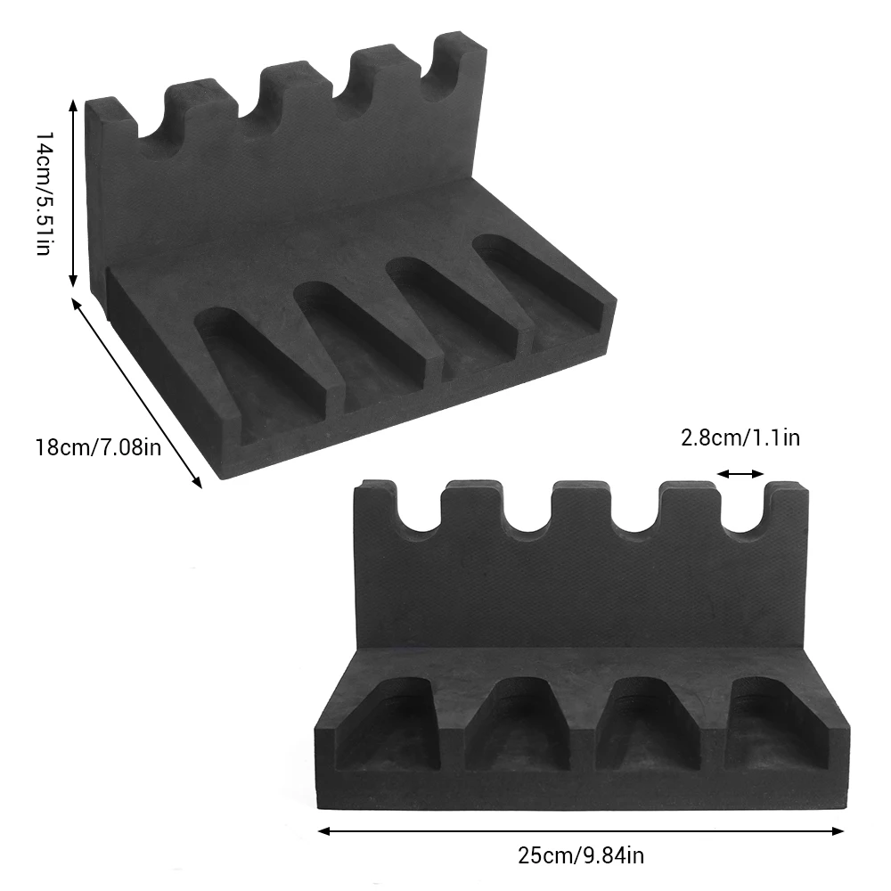 2/3/4 Slots Pistol Rack Glock Magazine Holder Foam Weapons Storage Display Stand Self-adhesive Gun Support Revolver Accessories