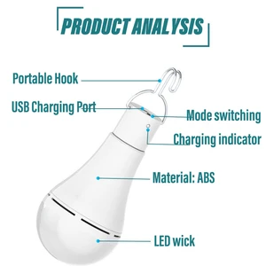 Solarlampe Outdoor LED LED DWWERSFASSUNG WASSER TROLLABLICHE SOLAR GARDEN Hängende Lichtspaziergänge angeln Notleuchten 10 Hauptverkäufe Sonnenreflektor von Jardim - №8