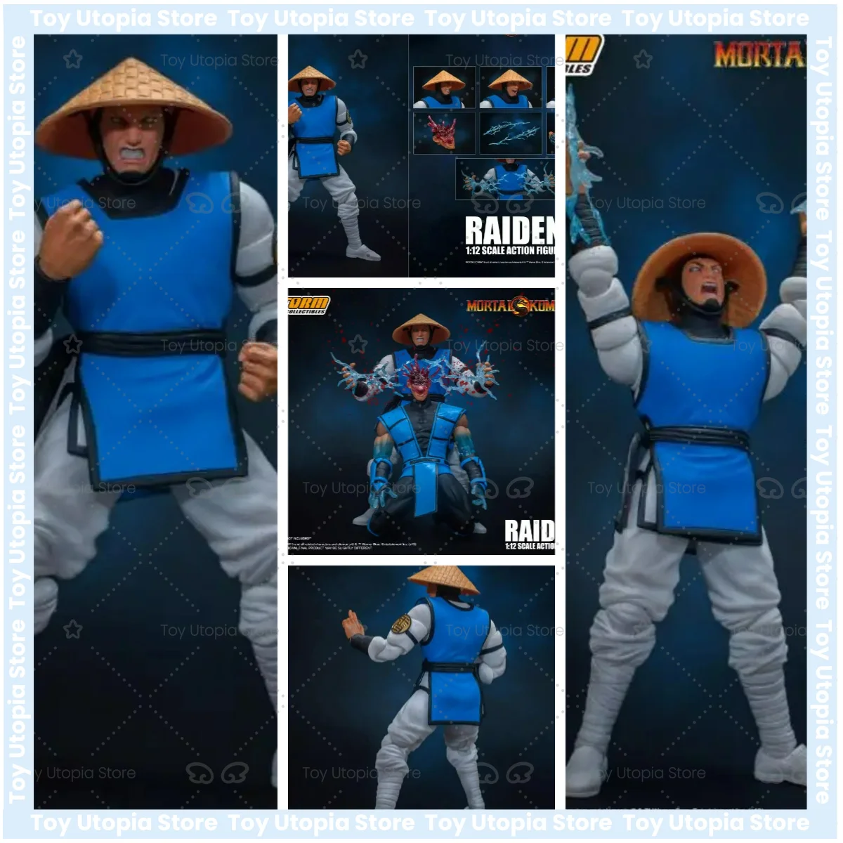 

Figura Anime 100% Original, Coleccionables Storm, Serie Mortal Kombat VS, Raiden 1/12, Modelo Original en Stock