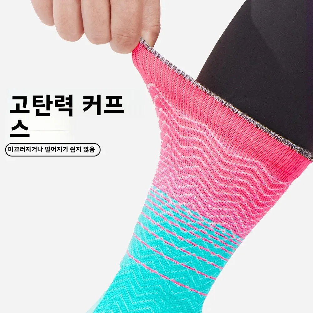 WRELS 양말 운동용 쿠션 습기 흡수 스포츠 양말 두꺼운 타월 바닥 땀 흡수 하이킹 농구... - 4