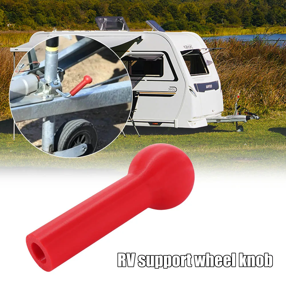 3D Printed RV Support Wheel Knob Replacement Durable Caravan Jockey Wheel Handle PET Easy Install Campervan Jockey Wheel Handle