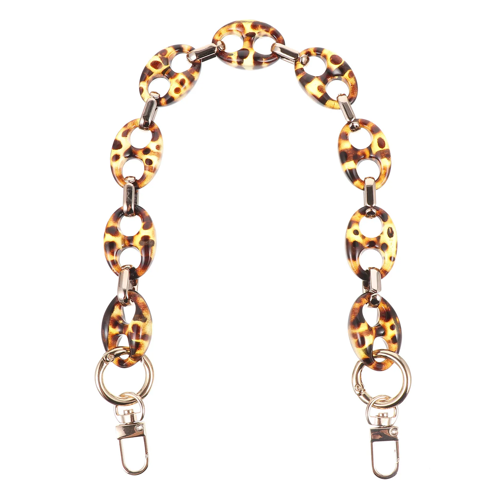 Premium Acrylic Bag Chain Strap for Handbag DIY Projects Strong Load Bearing Retro Contrast Color Fashion Bag