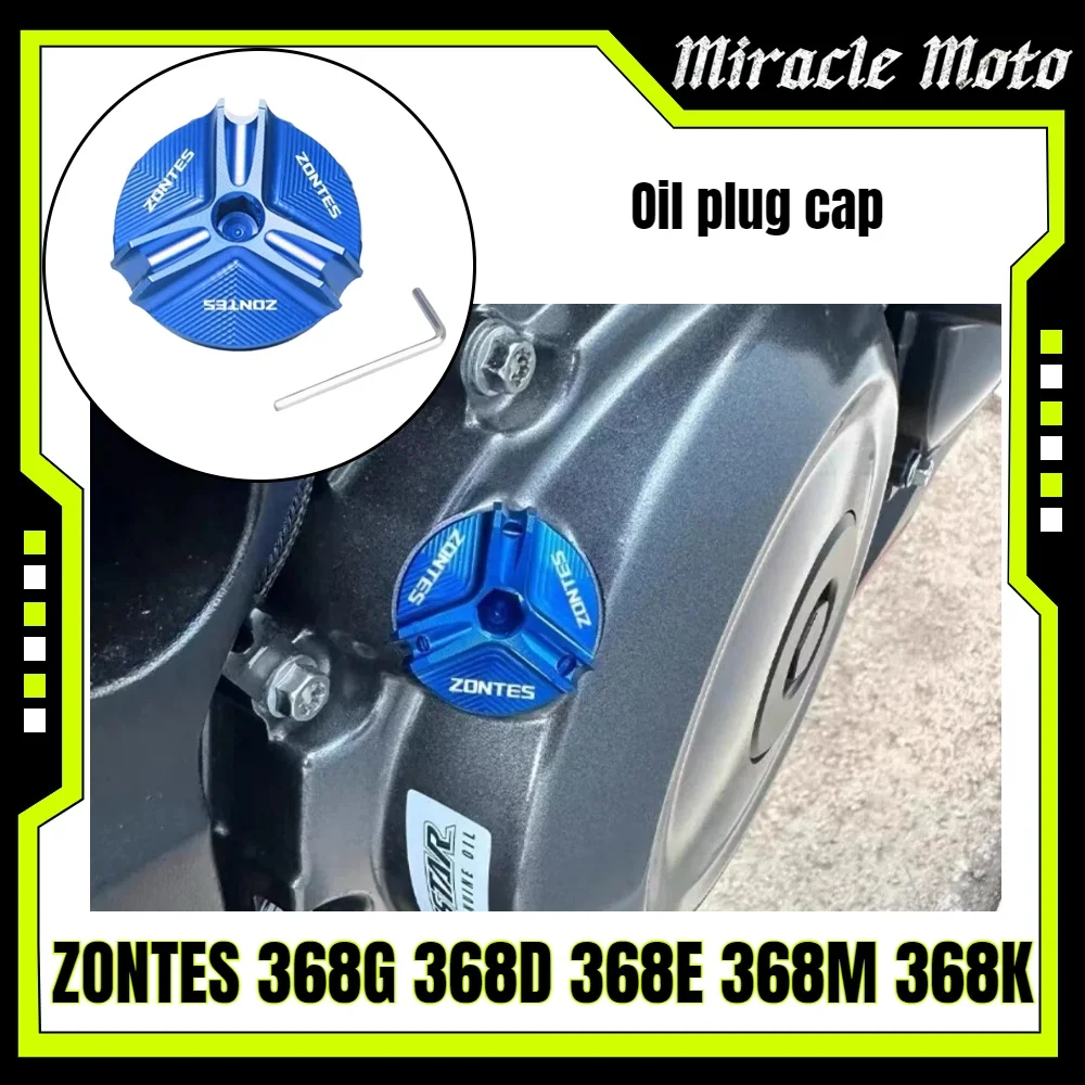 

Compatible with ZONTES 368E 368D 368G 368K 368M CNC aluminum alloy oil screw decorative cap accessories