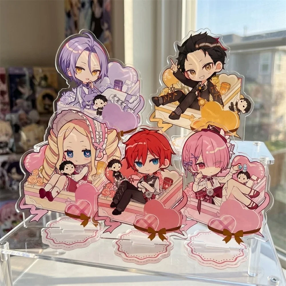 10CM Anime Re:ZERO -Starting Life in Another World Acrylic Keychain Stand Model Characters Ornament Accessories Good Gifts