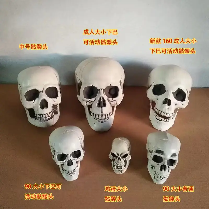 

Skull, Halloween props, horror head bar, haunted house atmosphere decoration, mummy head