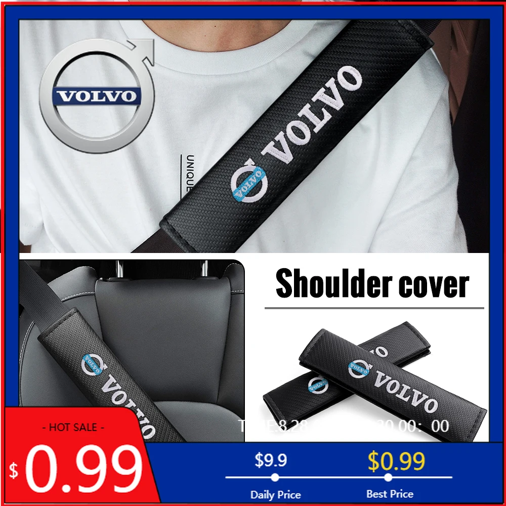 

Стайлинг, чехол для ремня безопасности автомобиля, защитная накладка на плечо, автоаксессуары для Volvo V40 V50 S40 S80 XC60 S90 XC90 S60 C3