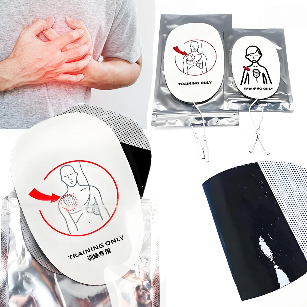 

10/20pcs AED Training Device Patches First Aid Training Replacement AED Training Defibrillation Electrode Conducting Patch