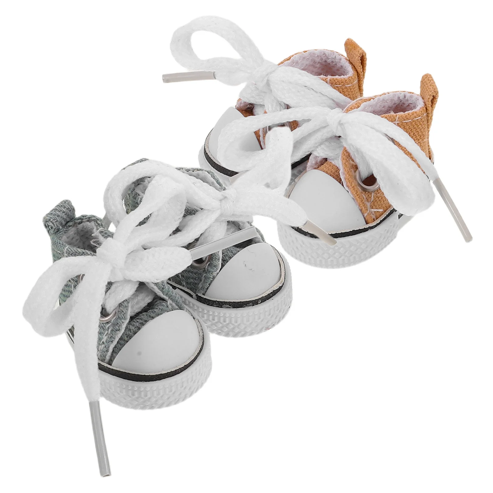 2 pièces Mini chaussures 17Cm baskets en toile réalistes pour accessoires de déguisement de maison de poupée Bjd, simulation, jouet Miniature,