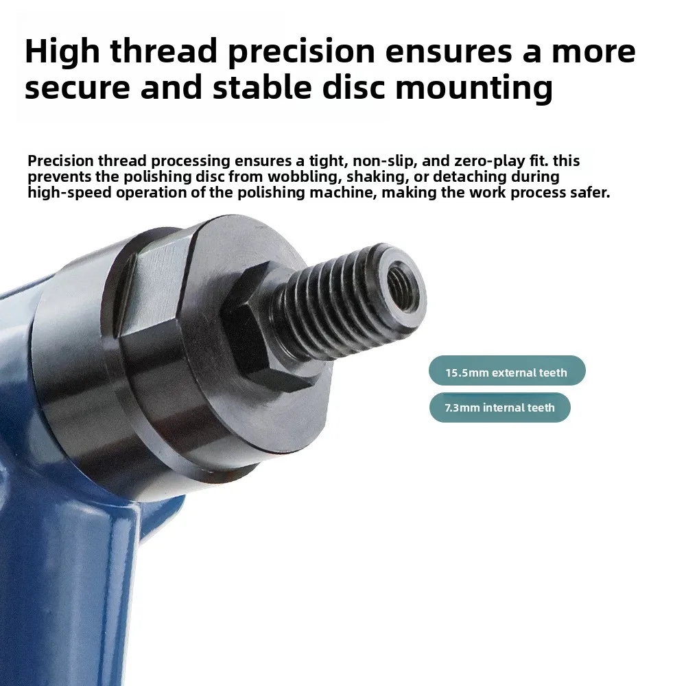 7 Inch Industrial Pneumatic Polisher, Air Powered Sander For Car Waxing & Grinding