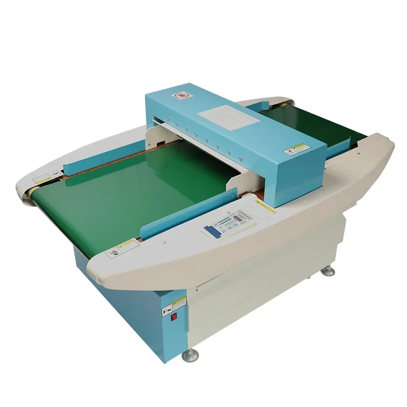 Yüksek hassasiyetli iğne test makinesi, tekstil fabrikalarında metal sensörler için masaüstü konveyör