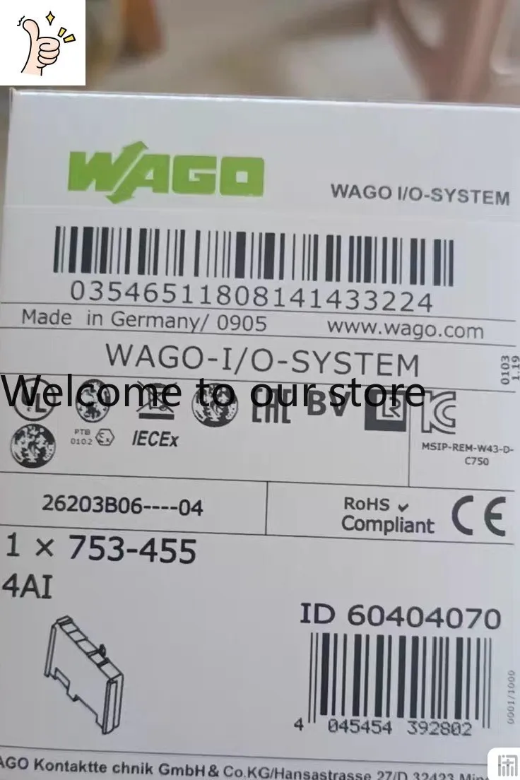 New Module 753-455, 4AI Channel, Original And Genuine German.