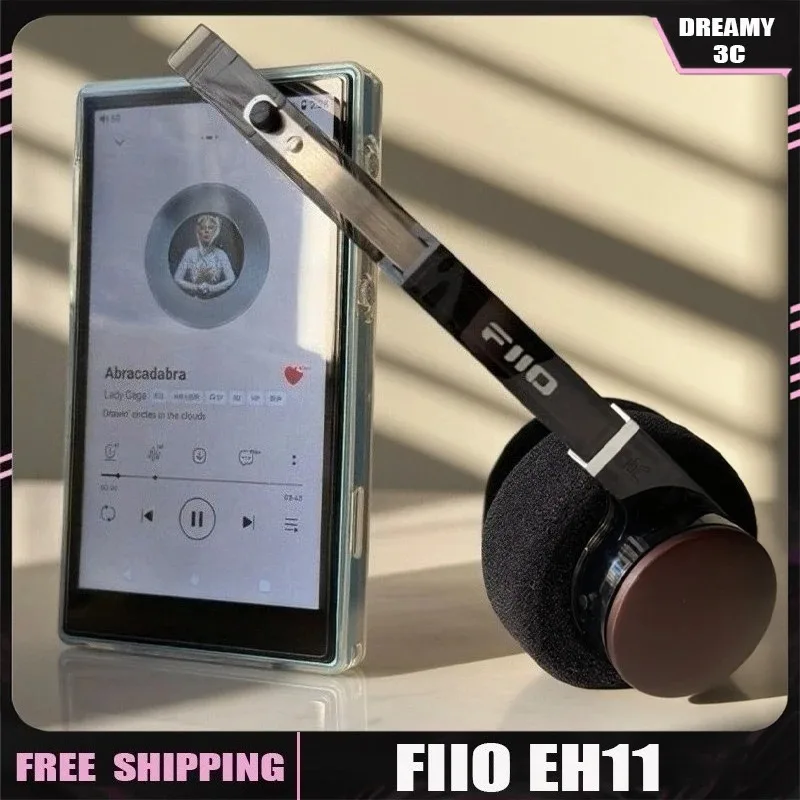 FiiO EH11 레트로 블루투스 헤드폰 소형 오버이어 디자인 헤드셋 40mm 대형 다이나믹 드라이버 기계식 쉘 헤드폰 선물