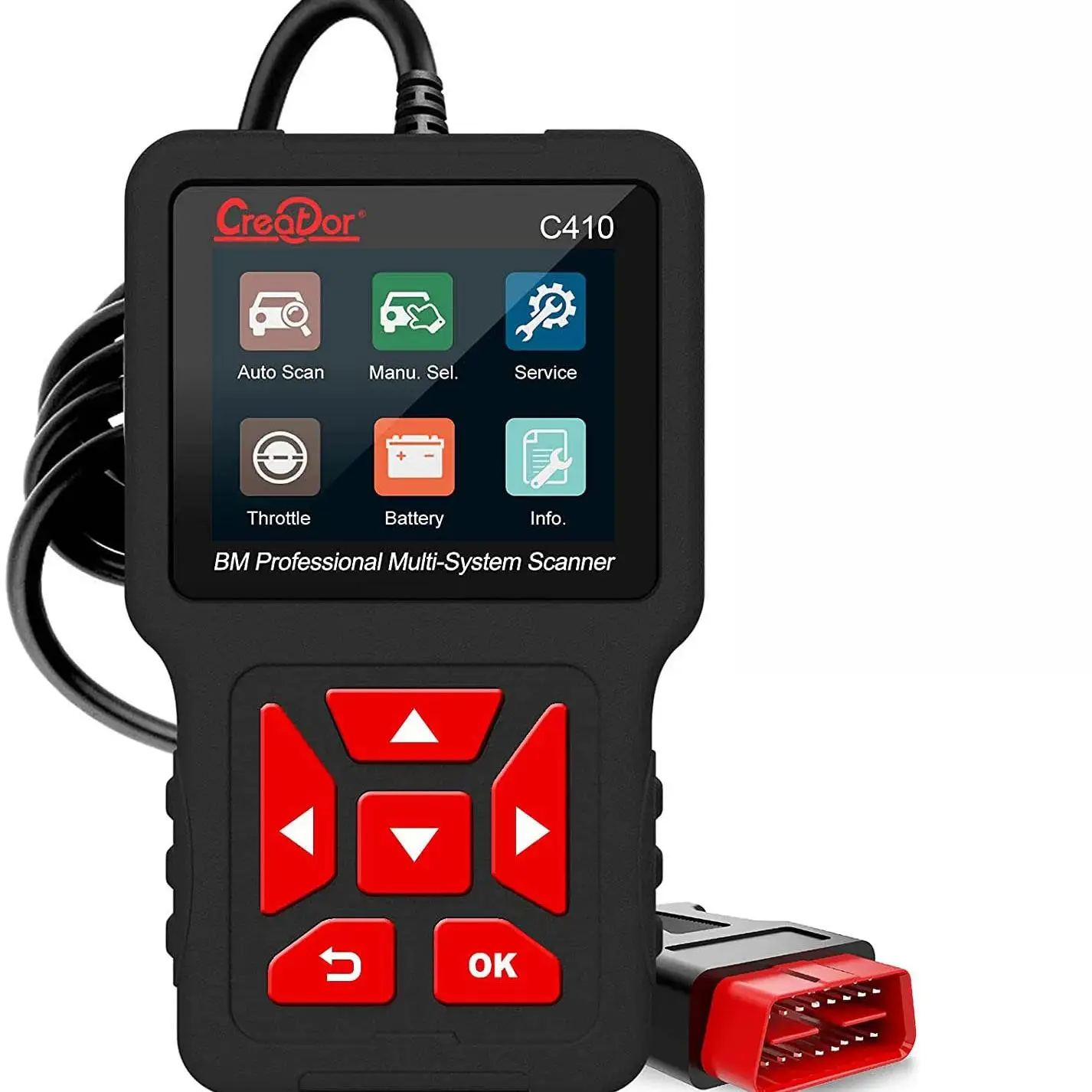 Creator C410 Scanner Codelezer Voor Bmw, Mini Cooper, Obd2 Diagnostische Scan Tool Multi-Systemen Diagnostische Scan Tool Met Abs - afbeelding 2