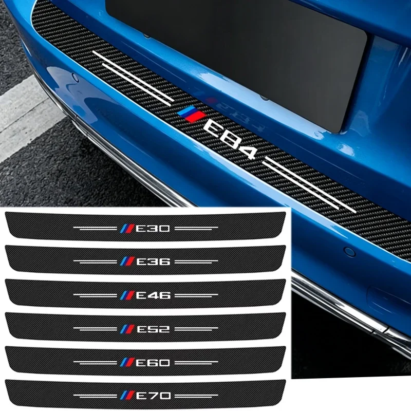 Car Decals Rear Door Sill Strips Trunk Bumper Guard Anti Scratch Sticker for BMW E30 E34 E36 E46 E52 E53 E60 E62 E70 E84 E87 E90