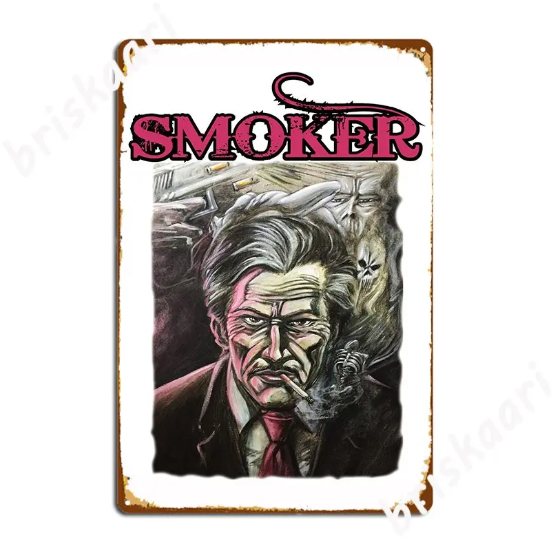 Smoker Metal Sign Plaques Home Printing Cinema Living Room Tin Sign Poster