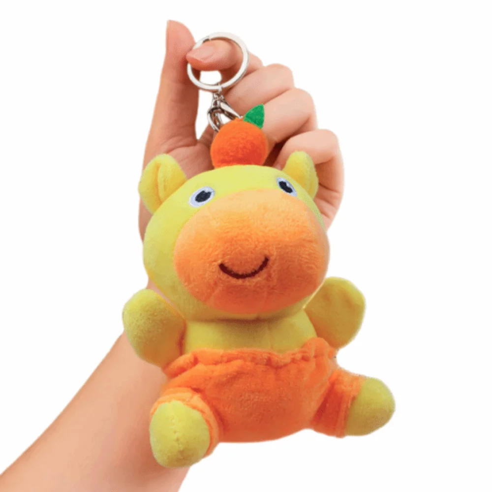 かわいいカピバラ ルル キーホルダー 漫画風 ふわふわ ウォータードルフィン ペンダント ラブリー 16cm ぬいぐるみキーリング 男の子 女の子向け