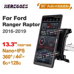 Tesla Style 13.3“ IPS Android 10 Car Multimedia Player GPS Radio Stereo Navigation For Ford Ranger 2015 2016 2017 2018 2019 2020