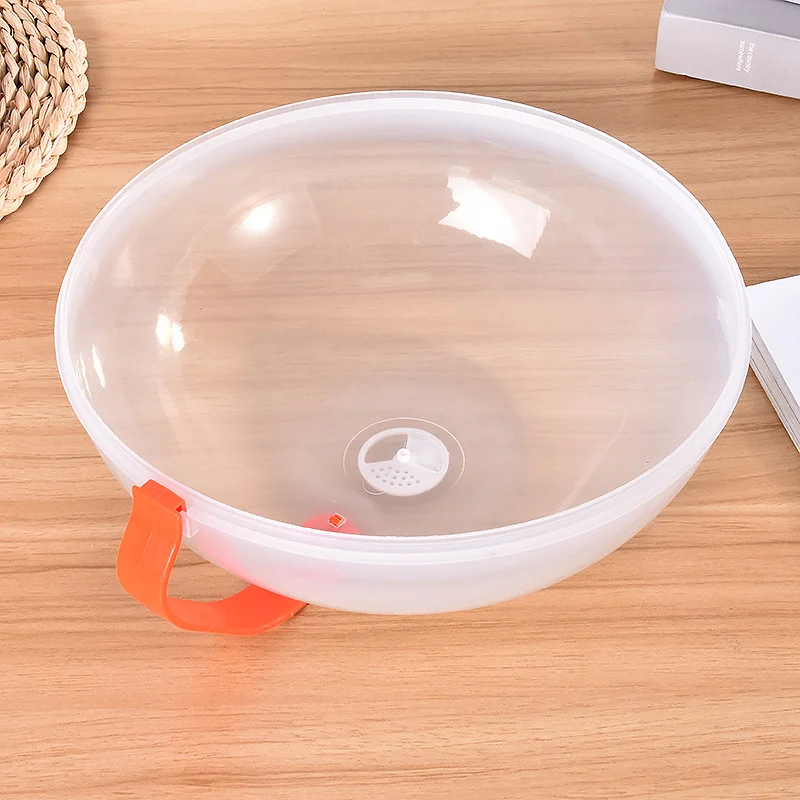 غطاء مقاوم لرذاذ الطعام في الميكروويف، غطاء تسخين فرن منزلي، غطاء شفاف للوحة، مقبض، ملحقات أواني الطبخ #5