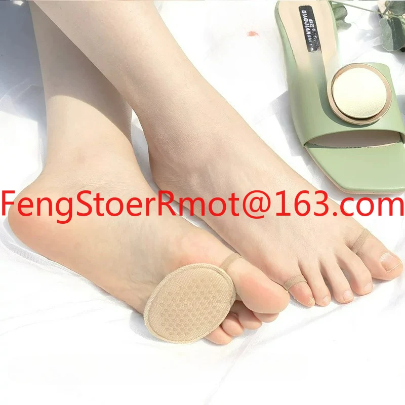 Front sole pad, women's pain relief pad, thickened, soft, super cotton bottom, anti slip hanging double toe half size pad