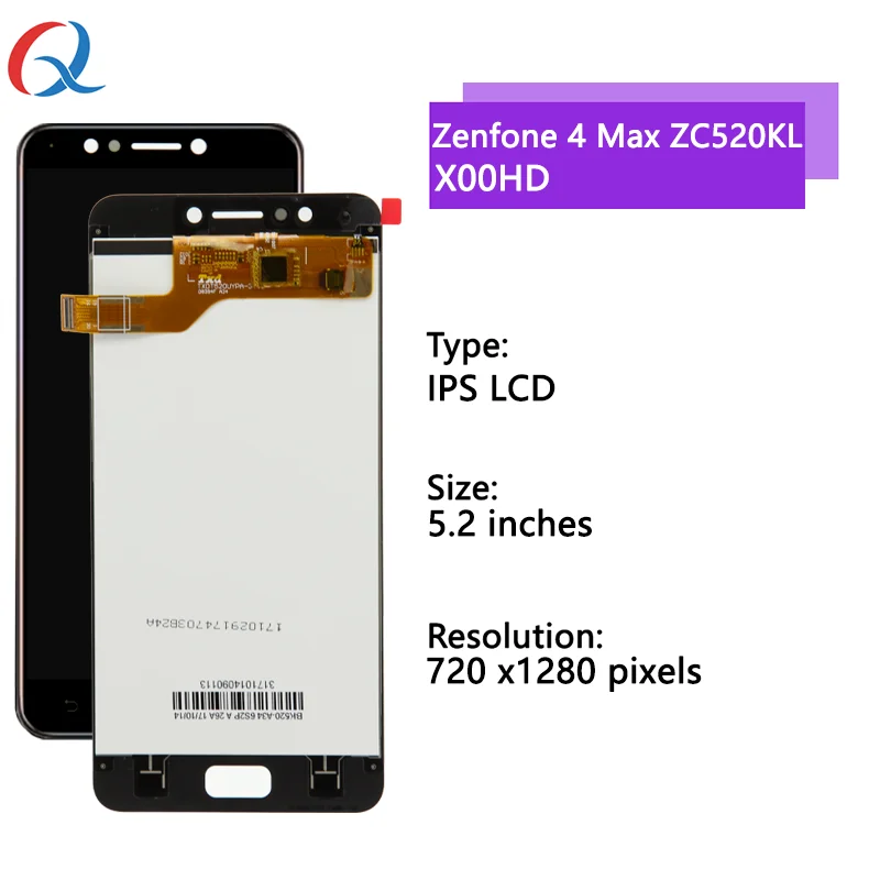 Phone Lcd Parts For Asus Zenfone 4 Max ZC520KL X00HD Mobile Phone Lcd For Asus Zenfone 4 Max ZC520KL Lcd Or Touch Display